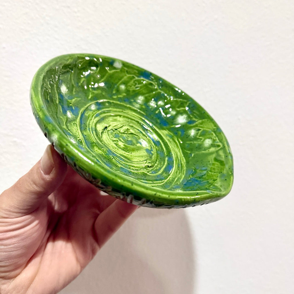 Sharing Bowl ceramica verde - esterno decorazioni