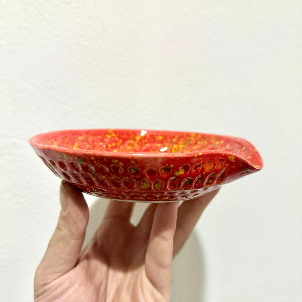 Shaving Bowl Papavero - vista laterale