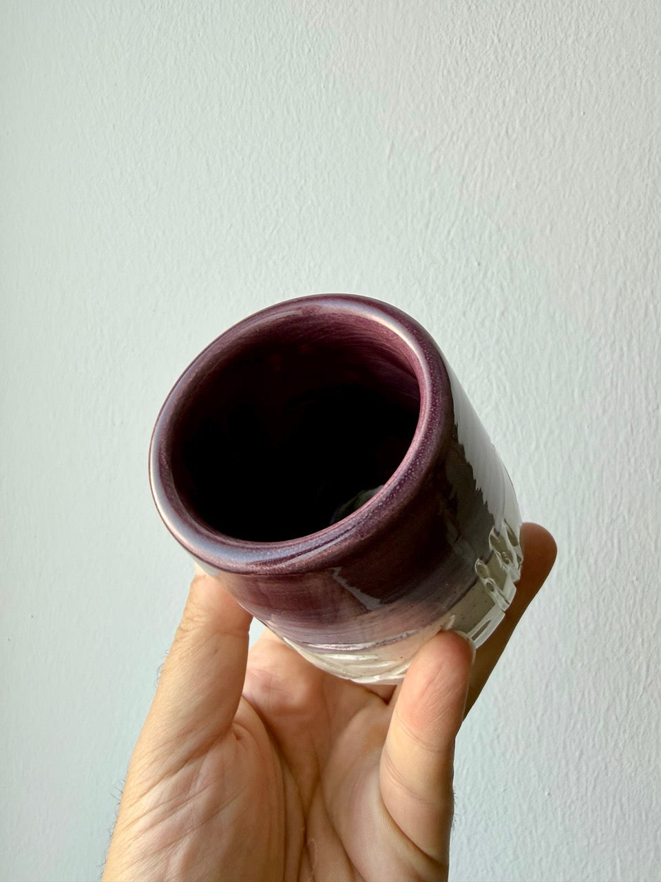 Tazza Viola — vista dall'alto interno